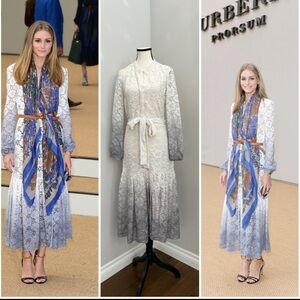 Vintage Burberry Prorsum SS15 Lace Ombré Dress As Seen On Olivia Palermo